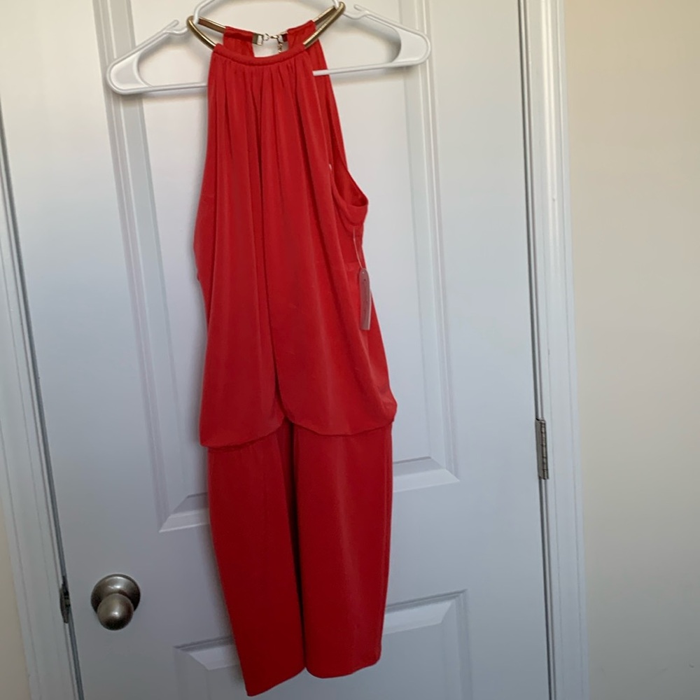 Jessica Simpson Red Halter Dress